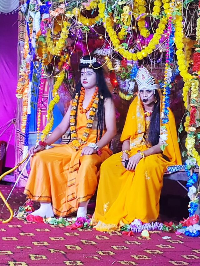 रावण का किरदार देखने के लिए धार्मिक रामलीला में उमड़ा जनसैलाब