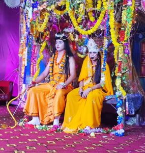 रावण का किरदार देखने के लिए धार्मिक रामलीला में उमड़ा जनसैलाब