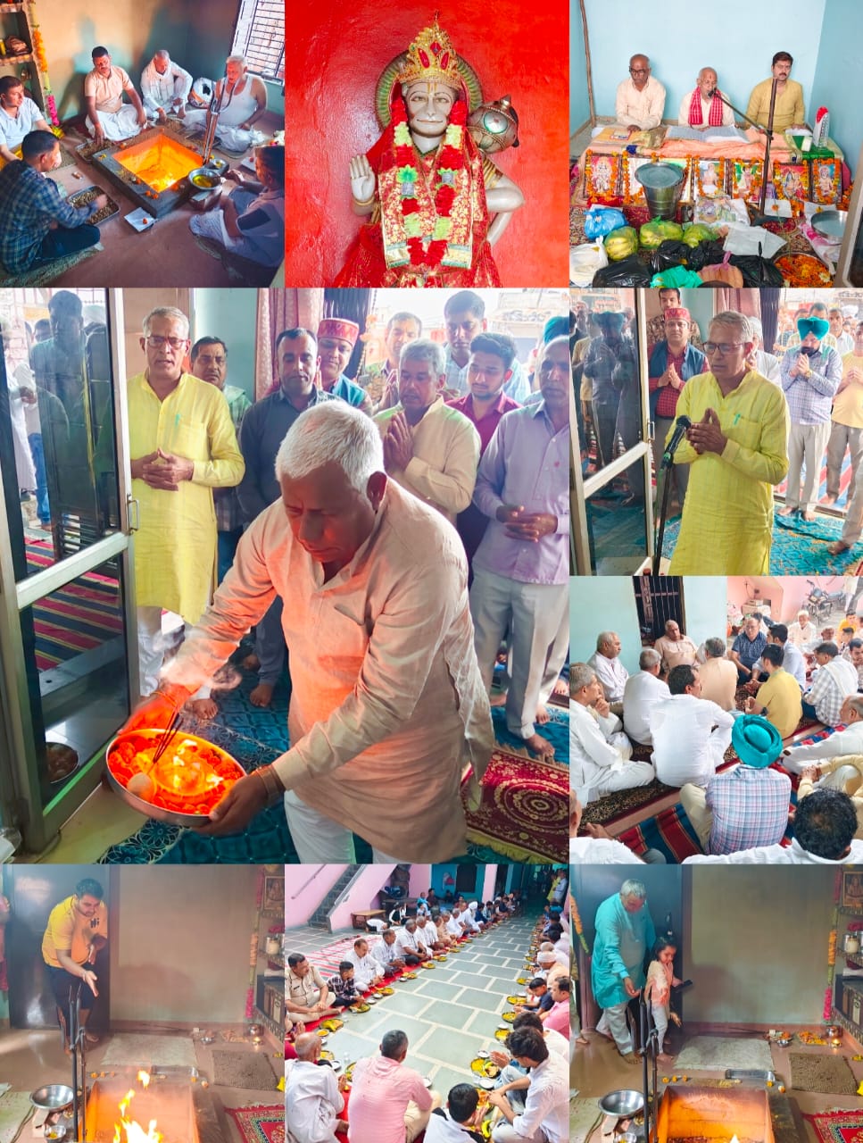 बागपत के चमत्कारी हनुमान मंदिर में मनाया गया हनुमान जी का जन्मोत्सव