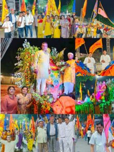 श्री खाटू श्याम हरि कीर्तन मंड़ल ट्रस्ट ने बागपत में निकाली भव्य निशान यात्रा